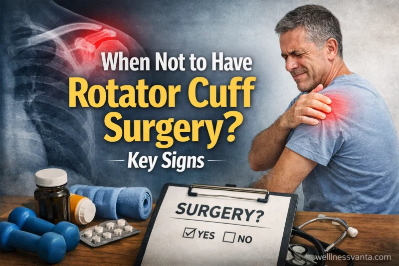 when not to have rotator cuff surgery